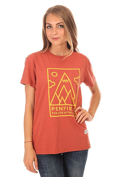 фото Футболка женская Penfield Peaks T Shirt Red