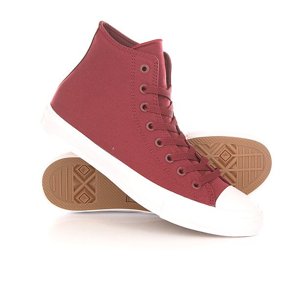 фото Кеды кроссовки высокие Converse Chuck Taylor All Star Ii Core Burgundy