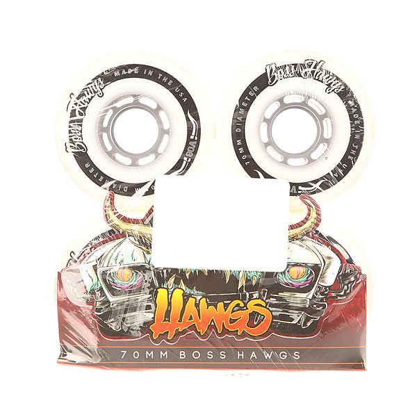 

Колеса для скейтборда для лонгборда Landyachtz Pre-Packaged Boss Hawgs White 80A 70 mm