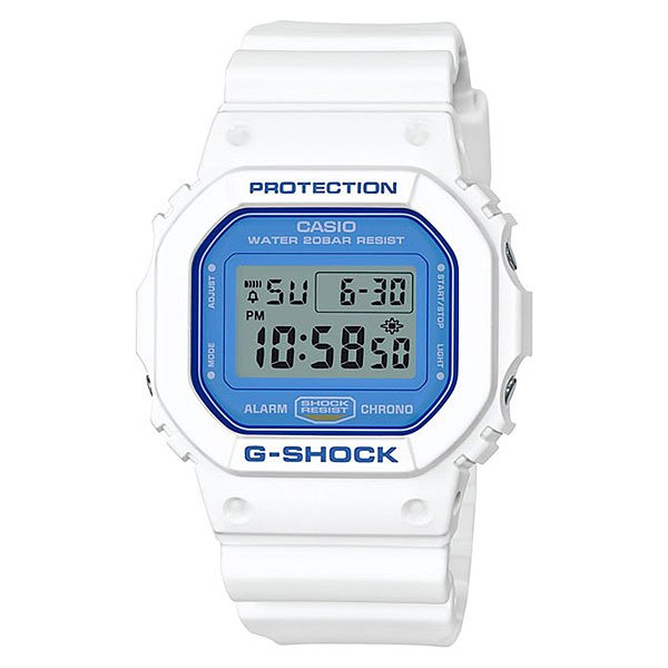 фото Электронные часы Casio G-Shock Dw-5600wb-7e White/Denim