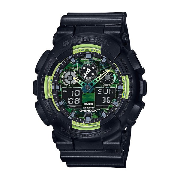 фото Электронные часы Casio G-Shock Ga-100ly-1a Black/Green