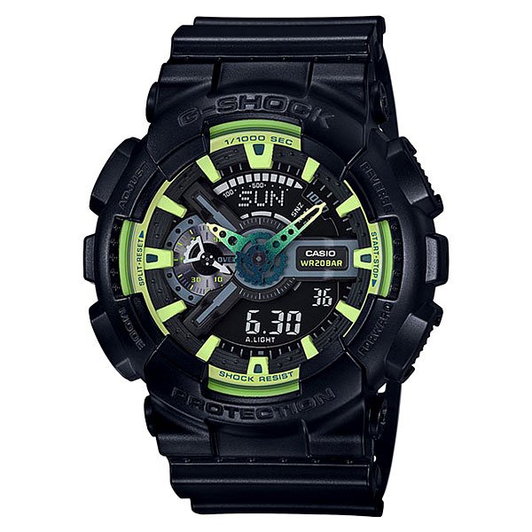 фото Электронные часы Casio G-Shock Ga-110ly-1a Green/Black