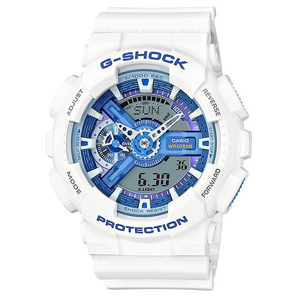 фото Электронные часы Casio G-Shock Ga-110wb-7a White/Denim