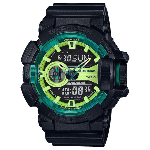 фото Электронные часы Casio G-Shock Ga-400ly-1a True Black/Green
