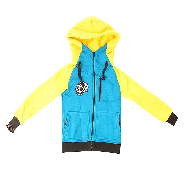 фото Толстовка классическая детская Shweyka Exception Zip Blue/Yellow