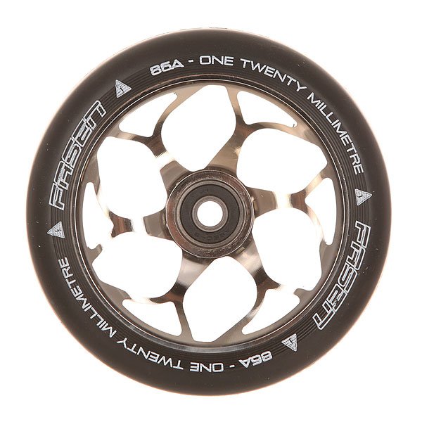 фото Колесо для самоката Fasen 120 Mm Wheel Chrome/Black