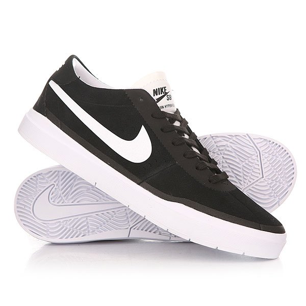 фото Кеды кроссовки низкие Nike Bruin SB Hyperfeel Black/White