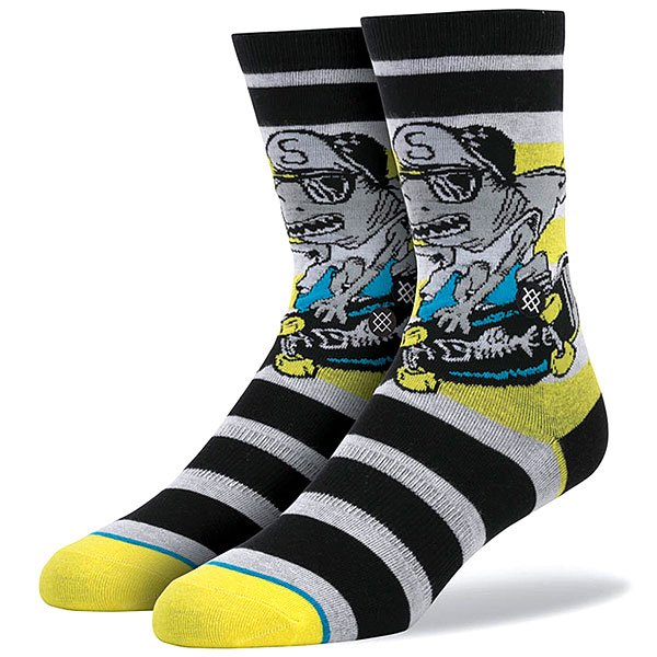 фото Носки средние детские Stance Kids Sharka Yellow