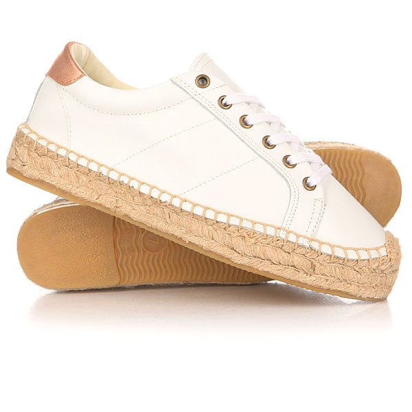 фото Кеды кроссовки низкие женские Soludos Platform Tennis Sneaker White