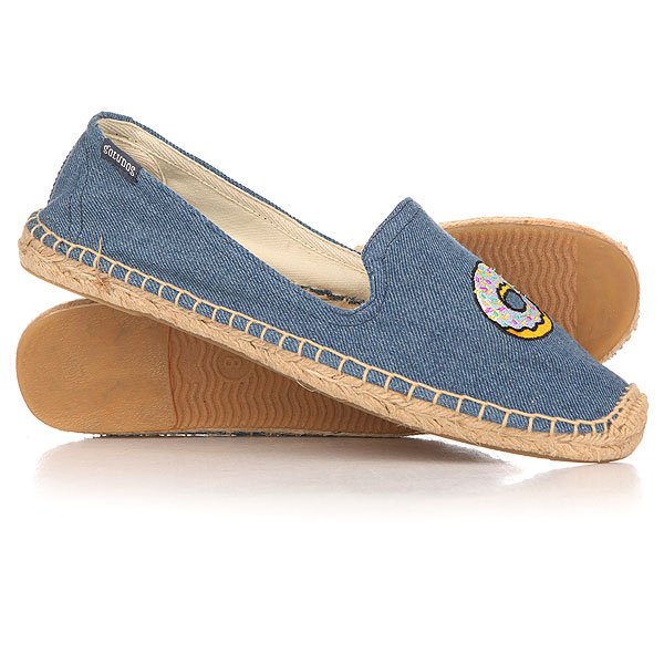 фото Слипоны женские Soludos Jason Polan For Soludos Collaboration Donut Vintage Denim