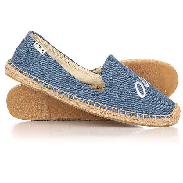 фото Слипоны женские Soludos Jason Polan For Soludos Collaboration Oui/Non Navy Linen