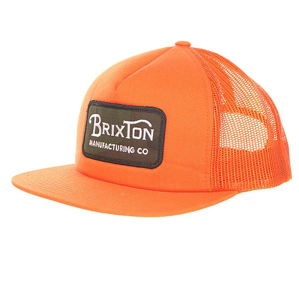 фото Бейсболка с сеткой Brixton Grade Mesh Cap Orange