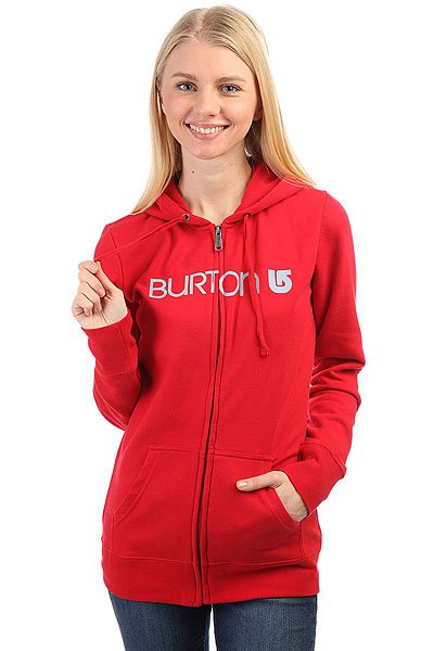 фото Толстовка классическая женская Burton Her Logo Fz Cardinal