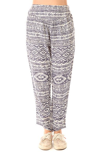 фото Штаны прямые женские Billabong Meet Me Around Pant Blue Cruz