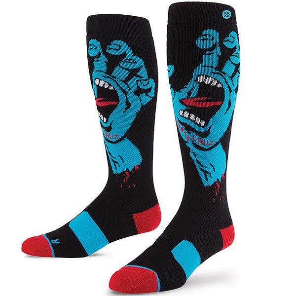 фото Носки средние детские Stance Snow Screaming Hand Kids Black