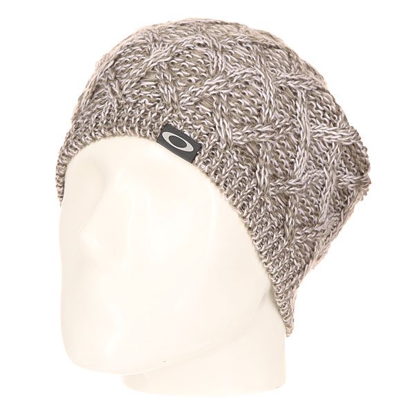 фото Шапка носок женская Oakley Basket Weave Beret Heather Grey