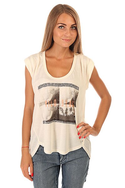 фото Футболка женская Roxy Barrelwildseas J Tees Pristine