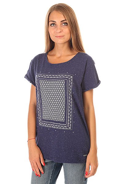 фото Футболка женская Roxy Boyfriendstella J Tees Blue Print