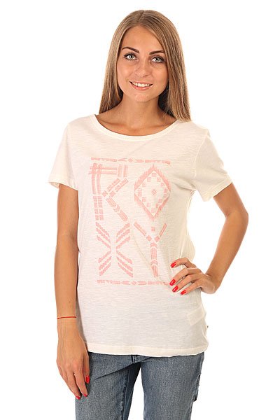 фото Футболка женская Roxy Crewrxytribes J Tees Pristine