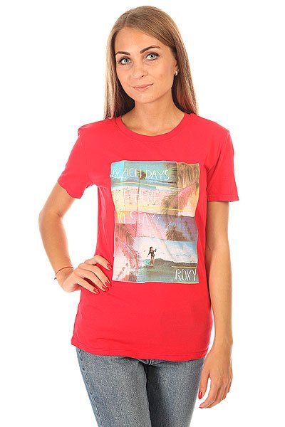 

Футболка женская Roxy Russiancrew J Tees Scarlet