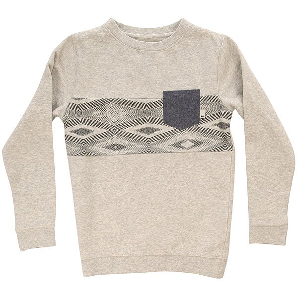 фото Толстовка свитшот детская Quiksilver Strangencrewyth Light Grey Heather