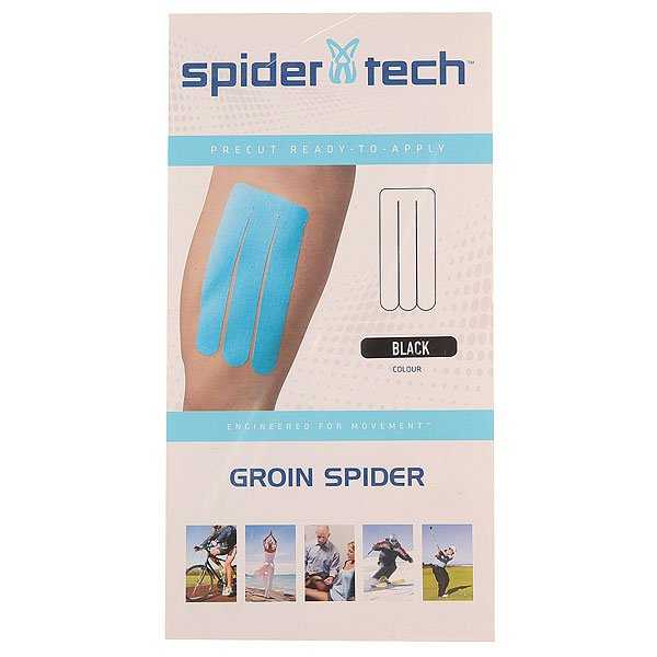 

Лента кинезиологическая SpiderTech Groin Spider Black