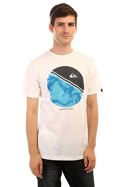 фото Футболка Quiksilver Classfreewheeli White/Blue