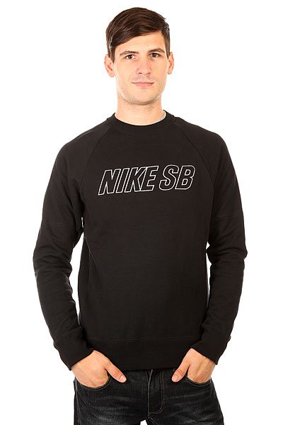 фото Толстовка классическая Nike SB Everett Reveal Crewneck Black