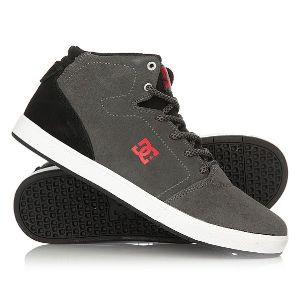 фото Кеды кроссовки высокие детские DC Crisis High Grey/Black/Red