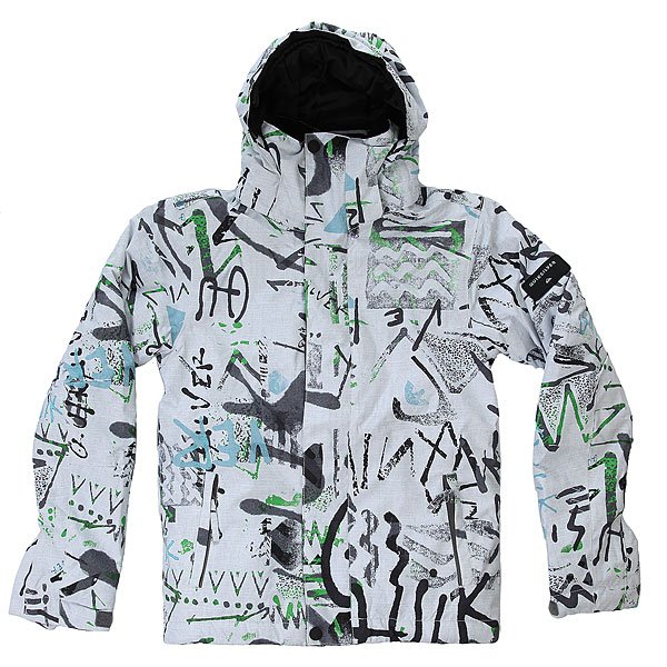 фото Куртка детская Quiksilver Mission Print Hieline White