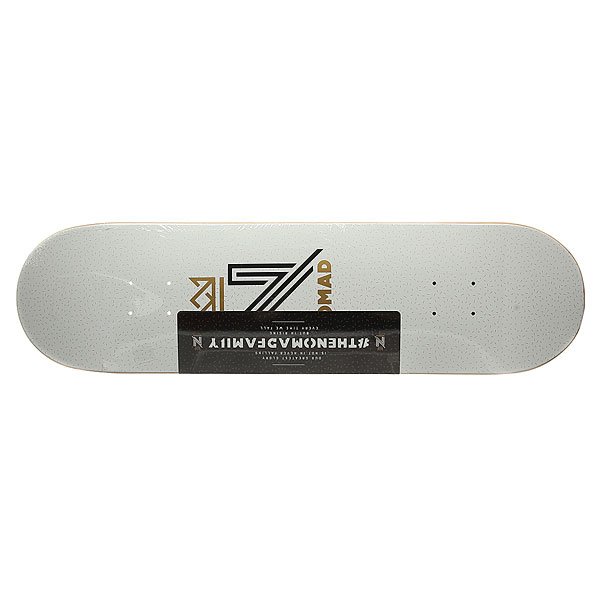 фото Дека для скейтборда для скейтборда Nomad Og Logo White Deck White 32 x 8.25 (21 см)