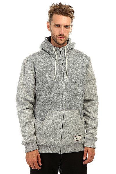 фото Толстовка утепленная Quiksilver Kellersherpa Light Grey Heather