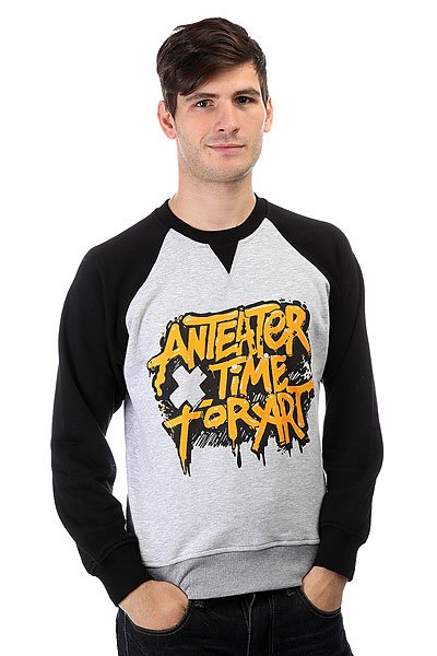 фото Толстовка свитшот Anteater Crewneck Timeforart Black/Grey