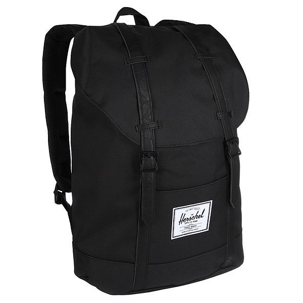 

Рюкзак городской Herschel Retreat Black/Black Synthetic Leather