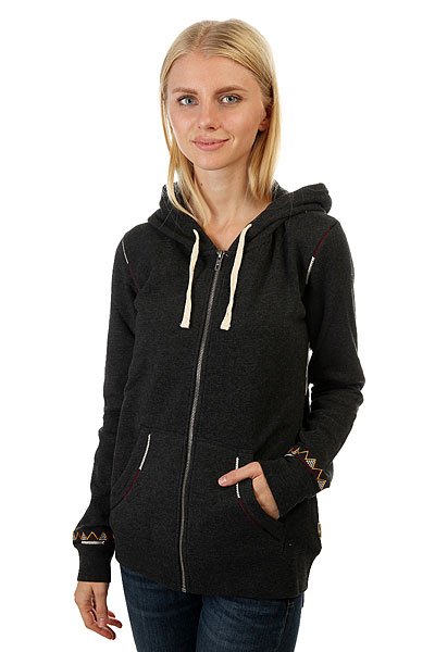 фото Толстовка классическая женская Billabong Etnils Black Heather