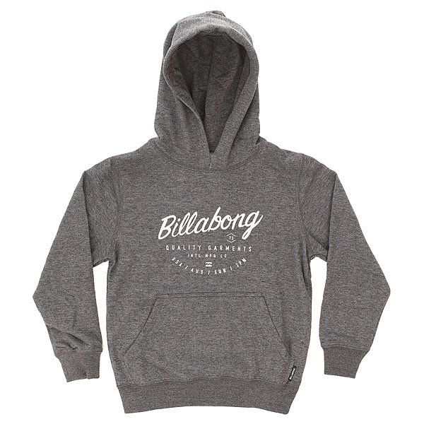 фото Толстовка кенгуру детская Billabong Halfway Ho Dark Grey Heath