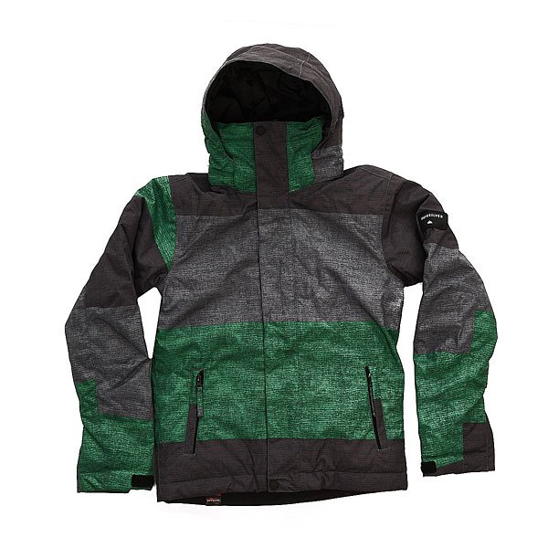 фото Куртка детская Quiksilver Mission Print Stripe Jolly Green