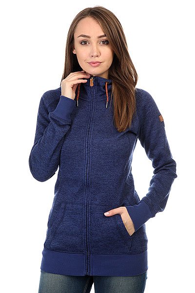 фото Толстовка классическая женская Roxy Resin Knit Blue Print