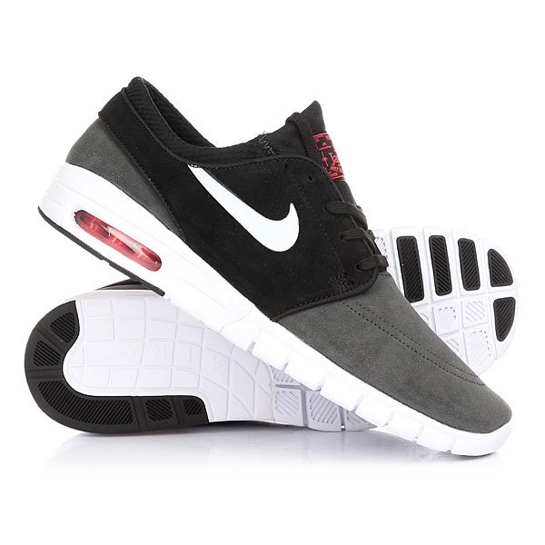 фото Кеды кроссовки низкие Nike Stefan Janoski Max L Anthracite/Pure Platinum Black