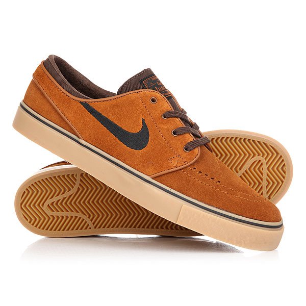 фото Кеды кроссовки низкие Nike Zoom Stefan Janosti Hzlnt/Black-brq Brown Gum Light Brown