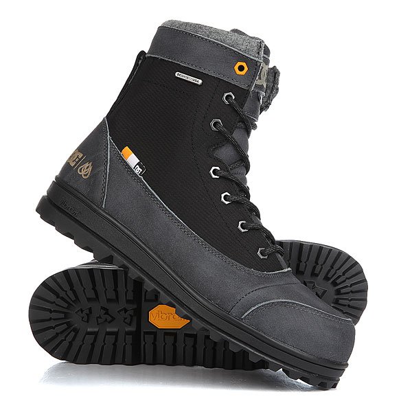 фото Ботинки высокие DC Travis Black/Battleship/Bla