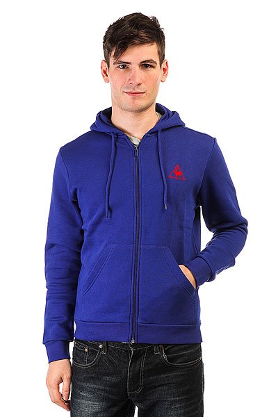 фото Толстовка классическая Le Coq Sportif Ailier Fz Hood Brushed Ultra Blue