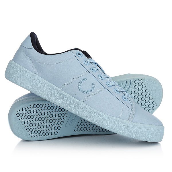 фото Кеды кроссовки низкие Fred Perry Reissue Tennis Shoe 2 Waxed Cotton Light Blue