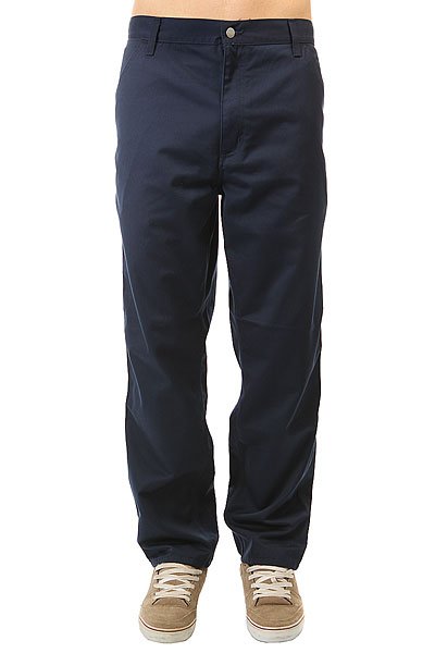 фото Штаны прямые Carhartt Wip Simple Pant Navy Rinsed