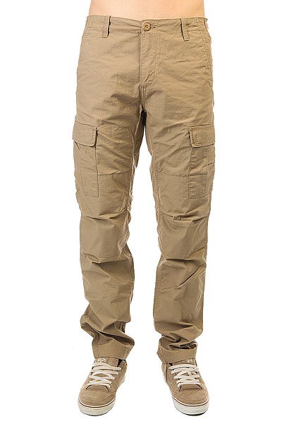 фото Штаны прямые Carhartt Wip Aviation Pant Leather Rinsed