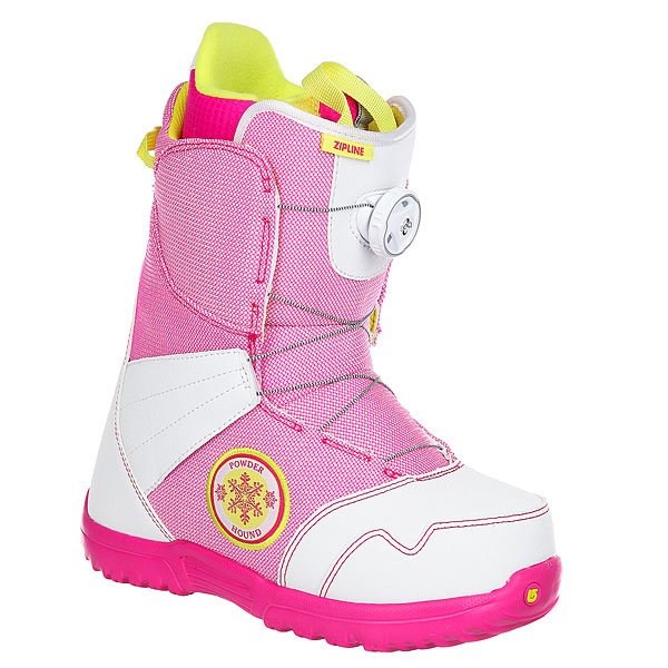 фото Ботинки для сноуборда детские Burton Zipline Boa White/Pink