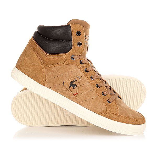 фото Кеды кроссовки высокие Le Coq Sportif Portalet Mid Craft Pigskin Nubuck Tan