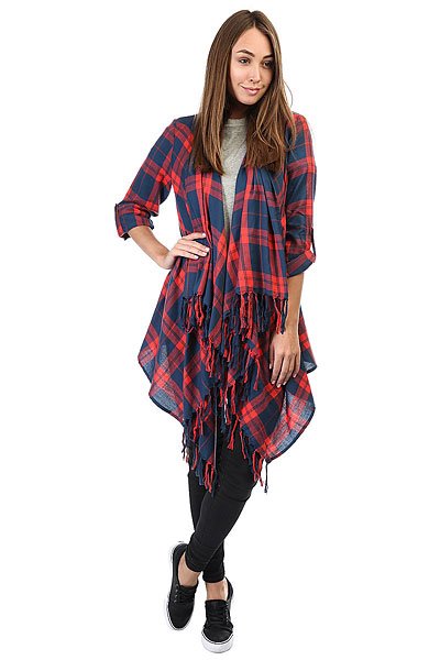 

Кардиган женский Billabong The Love Of Plaid Blue Tide