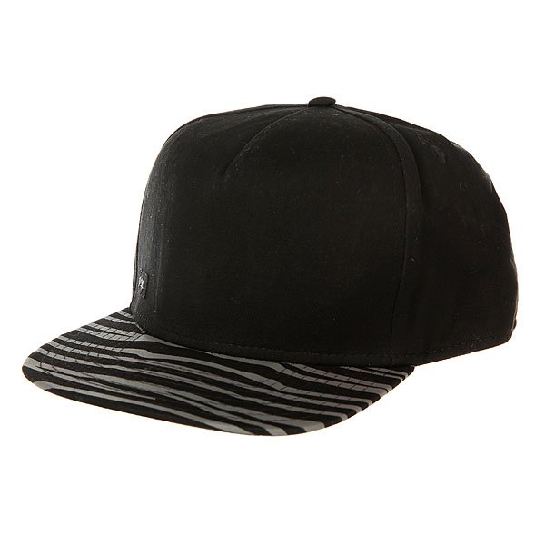 фото Бейсболка с прямым козырьком K1X Zebra Snapback Cap Black