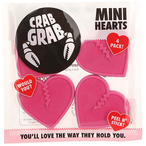 

Наклейки на сноуборд Crabgrab Mini Heart Pink